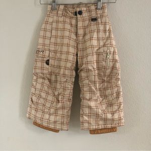 NWOT $109 Dragons Plaid Ski Snow Pants Toddler Sz 2T XXS